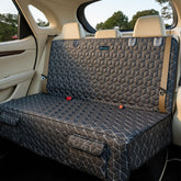 Meginc back-seat dog car seat cover with 54-inch width protects upholstery from dirt and hair.