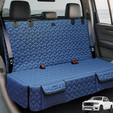 Meginc dog seat cover for back seat in trucks protects upholstery from dirt and hair.