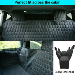 Meginc seat cover with PVC mesh window for better airflow