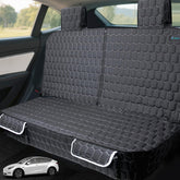 Meginc dog seat cover for Tesla Model Y rear seat protects dirt and fur.