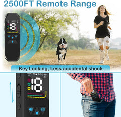 MEGWR dog-training-collar back view highlighting IP67 waterproof design.