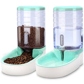 Meikuler automatic pet feeder green with tilt design helps steady feeding.
