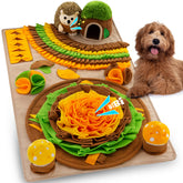 Meilzer snuffle mat hedgehog squeaky toy for interactive play and slow feeding.