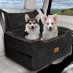 Melafa365 dog car seat back-seat boost for secure, comfortable rides.