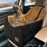 Melafa365 dog car seat in compact size provides secure travel for small to medium dogs.