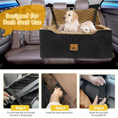 Melafa365 dog car seat side pockets keep treats and toys organized