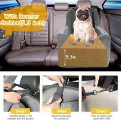 melafa365 booster seat with side pockets for snacks
