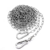 MELAIRON 25ft dog chain outdoor overview shows versatile containment for yards and travel.