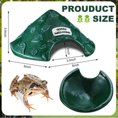 Memorywuu Toad House in resin, durable shelter across seasons in your yard.