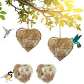 Menkxi heart-shaped nesting house for outdoors offers a cozy bird sanctuary.