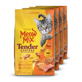 Meow Mix Tender Centers Salmon Center kibble close-up for flavorful meals