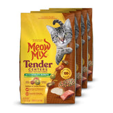 Meow Mix Tender Centers Salmon & Turkey pack front, a tasty, balanced meal.