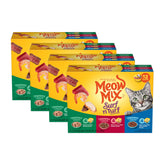 Meow Mix Tenders in Sauce tuna shrimp cup showcases easy-open packaging for quick meals.