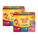 Meow Mix tuna and shrimp cup in sauce for cats' meals.