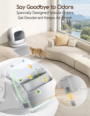 Meowant odor eliminator gel closeup highlights safe plant-based formula for homes with cats