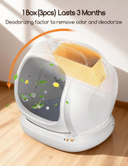 Meowant odor eliminator gel three-pack offers long-lasting freshness for busy households