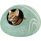 MEOWFIA cat cave pistachio entrance for cozy hiding space.