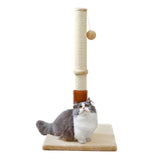 MeowHomm 32-inch cat scratching post with sisal rope for durable furniture protection.