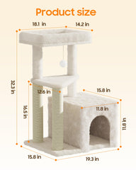MeowHomm interactive playground combines sisal posts and toys for natural play