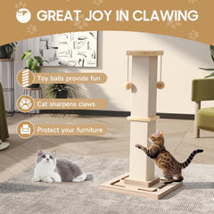 MeowHomm heavy-base tower provides stability during vigorous scratching and play