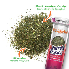 Meowijuana Whisker Tickler catnip texture focuses on soft, inviting feel.