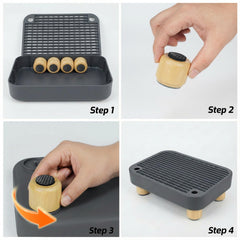 MeowWhimsy Cat Ramp provides non-slip base for steady footing during jumps.
