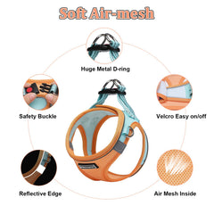 Mercano soft mesh harness adjustable strap enables easy size tuning