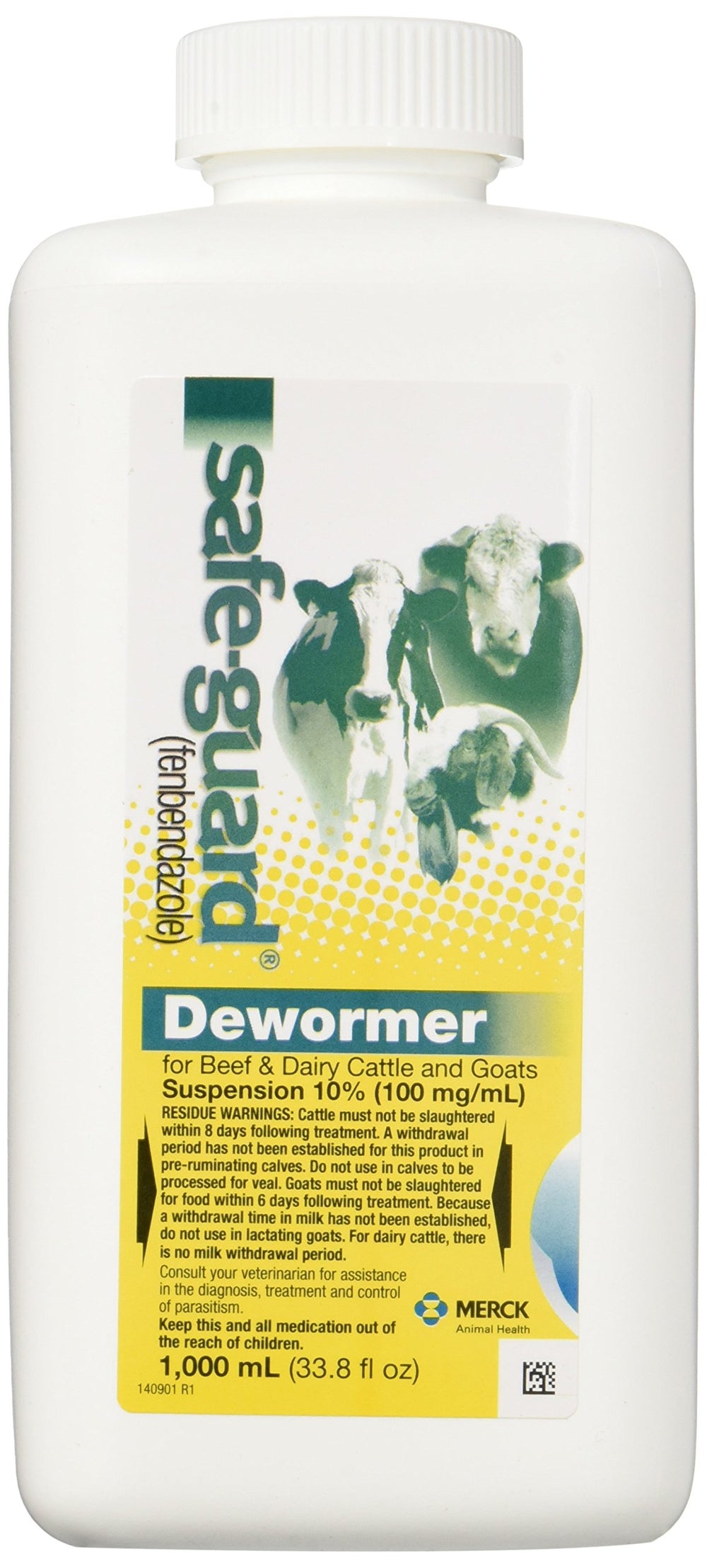MERCK Safe-Guard dewormer suspension for beef, dairy cattle and goats; convenient oral drench