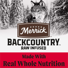 Merrick Backcountry Great Plains Red Meat with real deboned beef for lean muscle support