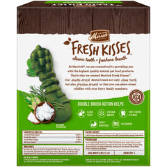 Merrick Fresh Kisses oil-infused chew with coconut and mint for breath freshness