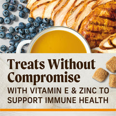 Merrick Healthy Bites bone broth with pumpkin soft treats for flavor and texture