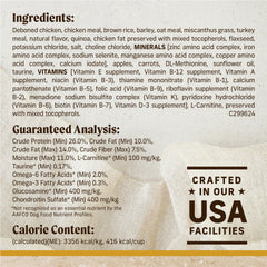 Merrick Healthy Grains ancient grains and oats promote digestibility