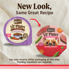 Merrick Lil’ Plates Itsy Bitsy Beef Stew high-protein formula for small breeds