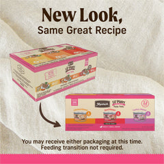Merrick Lil’ Plates chicken pate cans with silky texture.