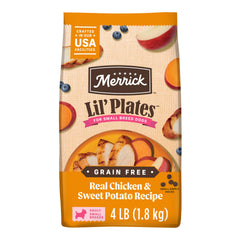 Merrick Lil’ Plates small dog kibble close-up for tiny mouths