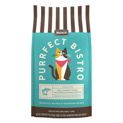 Merrick Purrfect Bistro packaging without corn, wheat, or soy.