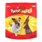 Merrick Twistables beef and cheese treats in a 26 oz pouch, ideal daily rewards.
