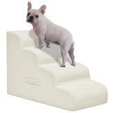 Mesa Lemon dog steps 4-step beige help small dogs climb onto sofas safely