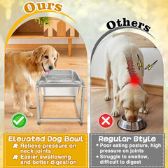MEWTOGO anti-slip base keeps the bowl steady during meals.