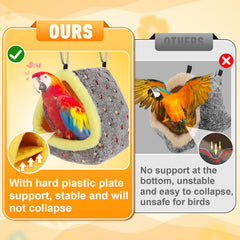 MEWTOGO parrot nest with bottom plate provides reliable weight support