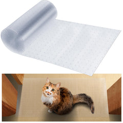 MEWTOGO carpet protector for pets; long transparent roll protects carpets from scratches.