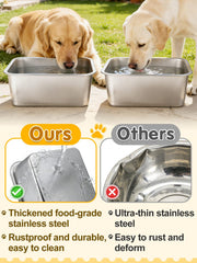 MEWTOGO stainless steel dog bowl durable and rust resistant
