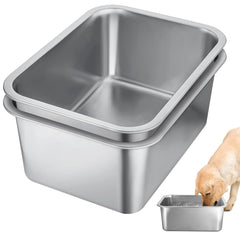 MEWTOGO two-pack 3-gallon dog water bowls support multi-dog hydration at home