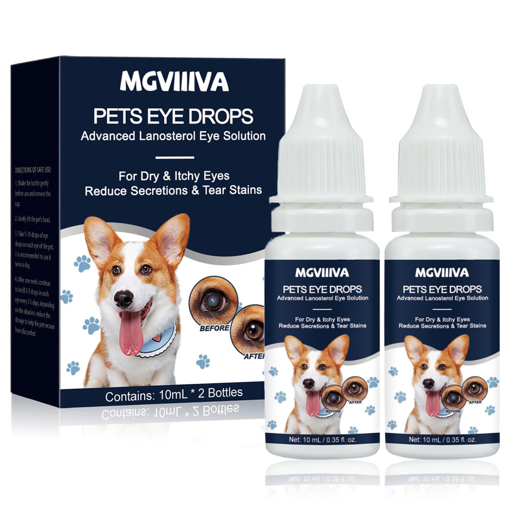 Mgviiiva cataract drops for dogs bottle used for daily eye care