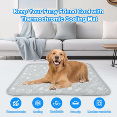 MH MYLUNE HOME color-change cooling mat demonstrates heat absorption