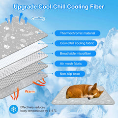 MH MYLUNE HOME paw-print design cooling mat for pets