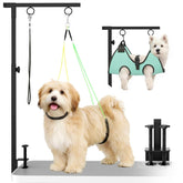 MHACVVO dog grooming arm height adjustment for precise trimming and comfortable positioning.