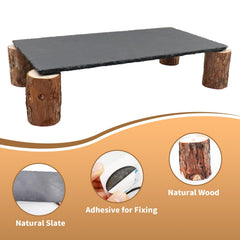 MHLLGN wooden pile hideouts provide secure retreats for reptiles.