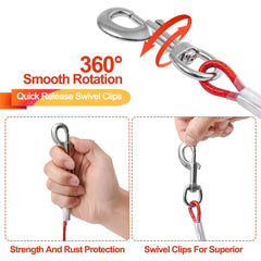 Mi Metty chew-proof dog cable with rust-resistant coating for long-lasting use