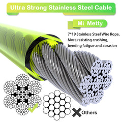 Mi Metty dog tether with 360-degree swivel hook prevents tangling during walks.